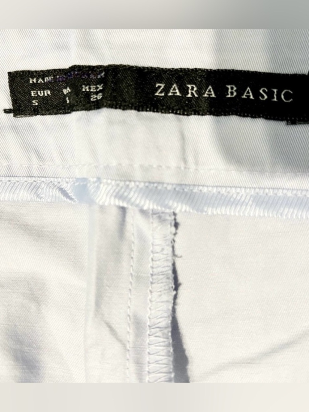ZARA Basic Pleated High Waist Lavender Crop Ankle Trousers Size S💛 - Picture 7 of 9